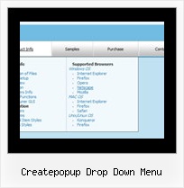 Createpopup Drop Down Menu Popmenu Javascript