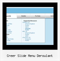 Creer Slide Menu Deroulant Javascript Menu On Mouse Over