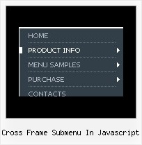 Cross Frame Submenu In Javascript Collapsing Menu Vertical