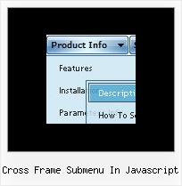 Cross Frame Submenu In Javascript Css Style Menu