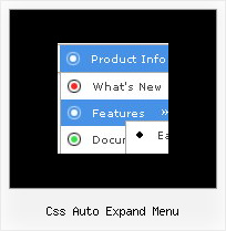 Css Auto Expand Menu Collapse Menu