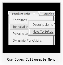 Css Codes Collapsable Menu Readymade Menubar