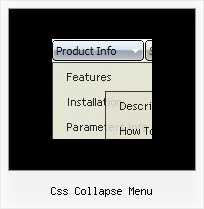 Css Collapse Menu Menu On Mouse Over En Javascript