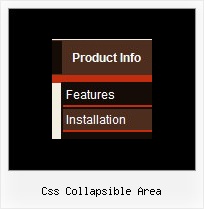 Css Collapsible Area Horizontal Pull Down Menu Javascript