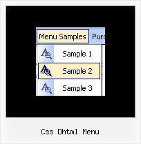 Css Dhtml Menu Collapsing Horizontal Flat Menu