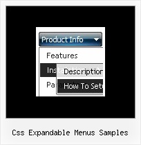 Css Expandable Menus Samples Drop Down Vertical Links