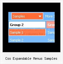 Css Expandable Menus Samples Html Navigation Tabs