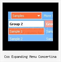 Css Expanding Menu Concertina Relative Positioning Menu Code
