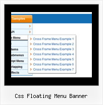 Css Floating Menu Banner Right Click Javascript Popup Menu