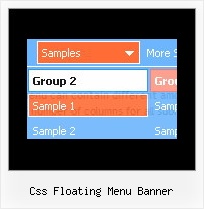 Css Floating Menu Banner Movable Menu Bar