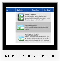 Css Floating Menu In Firefox Tab Menu Bars