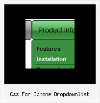 Css For Iphone Dropdownlist Javascript Escrolling Submenus
