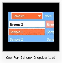 Css For Iphone Dropdownlist Using 3d Menus For The Web