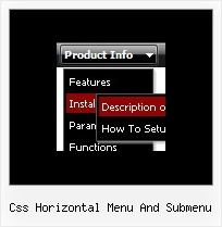 Css Horizontal Menu And Submenu Drop Down Menu Cross Frame