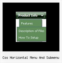 Css Horizontal Menu And Submenu Javascript Expanding Menu Tutorials