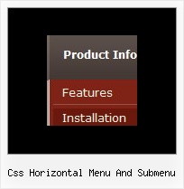 Css Horizontal Menu And Submenu Css Drop Down Menu Styles