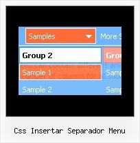 Css Insertar Separador Menu Menu Layers Javascript