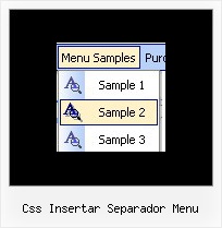 Css Insertar Separador Menu Expanding Navigation Menu