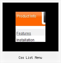 Css List Menu Crossbrowser Pulldown Menu
