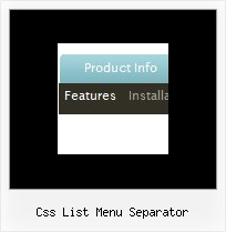 Css List Menu Separator Javascript Cascade Or Cascading Menu