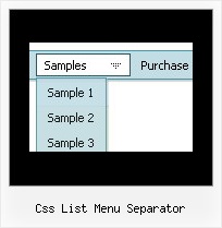 Css List Menu Separator Software Navigation Menus