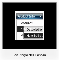 Css Megamenu Contao Drop Down Over Mouse Html