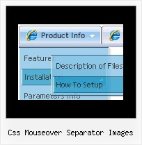Css Mouseover Separator Images Drop Down Menu Vertical Using Javascript