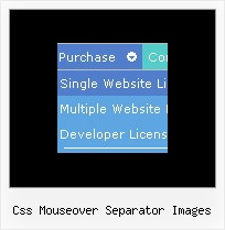 Css Mouseover Separator Images Java Navigation Menu Tutorial