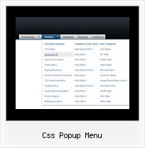 Css Popup Menu Javascript Menu Transparent Horizontal