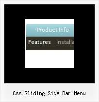 Css Sliding Side Bar Menu Javascript Rollover Menu With Side Menu Example