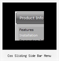 Css Sliding Side Bar Menu Vertical Menu With Submenu
