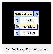 Css Vertical Divider Lines Html Vertical Slide Menu