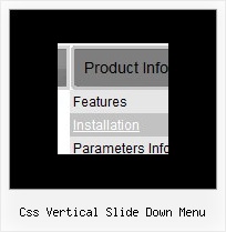 Css Vertical Slide Down Menu Javascript Xp