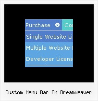 Custom Menu Bar On Dreamweaver Clear Menu Javascript