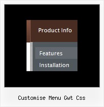 Customise Menu Gwt Css Html Collapsible Menus
