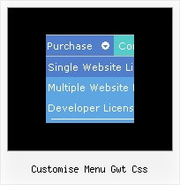 Customise Menu Gwt Css Website Menue Pulldown Source