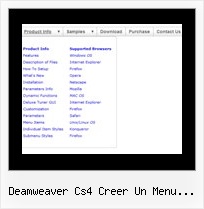 Deamweaver Cs4 Creer Un Menu Deroulant Netscape Style Tabs Dhtml Menu