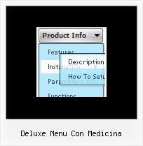 Deluxe Menu Con Medicina Relative And Drop Down And Menu