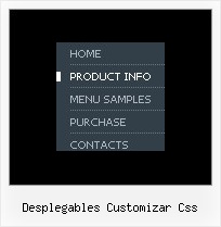 Desplegables Customizar Css Rolldown Menu