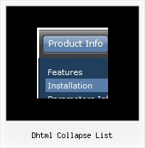 Dhtml Collapse List Sample Javascript Code Cascade Menu