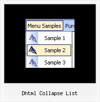 Dhtml Collapse List Web Menu Javascript