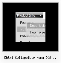 Dhtml Collapsible Menu 508 Compliance Mouseover Submenu Creating Softwares