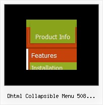 Dhtml Collapsible Menu 508 Compliance Drop Down Navigation Bar