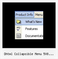 Dhtml Collapsible Menu 508 Compliance Jscript Menu Frame
