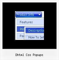 Dhtml Css Popups Navigation Web Design