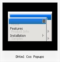 Dhtml Css Popups Vertical Menus Drop