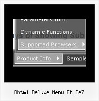 Dhtml Deluxe Menu Et Ie7 Cascade Menus Css Javascript