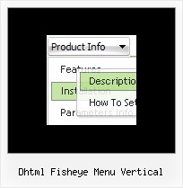 Dhtml Fisheye Menu Vertical Web Gui Dhtml