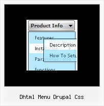 Dhtml Menu Drupal Css Menu Horizontal Html