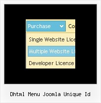 Dhtml Menu Joomla Unique Id Populate Drop Down Menu